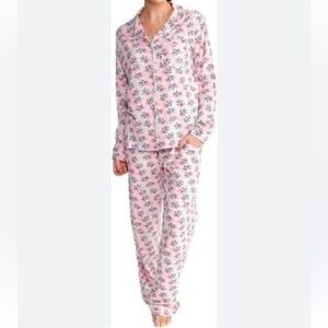 Vera Bradley Pink Floral Pajama Set Size Small